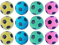 Cat Toy, Foam Sponge Soccer Ball - 12 Pack