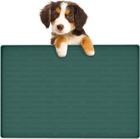 51.2"x25.6" Largest Dog Food Mat - Dark Green / 24"L x 16"W