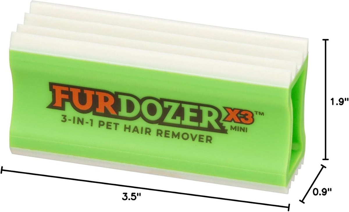 FurDozer Pet Hair Remover & Auto Detailing Tools - Green / X3 MINI - image 2