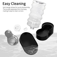 RIZZARI 8L Elevated Dog Water Dispenser: Gravity Waterer for Large - Jet Black / 9L - image 4