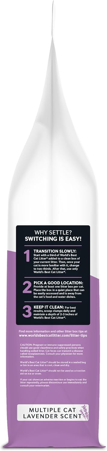 World's Best Cat Litter Lavender, Long-Lasting Odor Control - 32 pounds - image 3