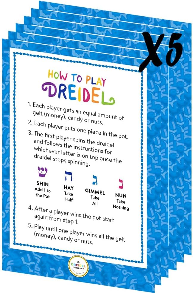 25-Pack Hanukkah Dreidels Multicolor Plastic Chanuka Draydels - 50-Pack - image 3
