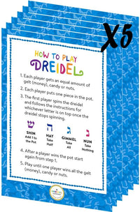 The Dreidel Company multicolored metallic plastic Hanukkah dreidels with English transliteration - view 10