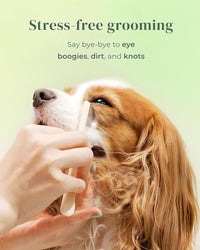 [petora] BRUSH ON ME Gentle Facial & Eye Comb for Dogs & Cats | Smooth & Stress-Free Tear Stain Remover | Fine-Tooth Grooming Tool with Rounded Tips | Comfortable Grip for Daily Pet Grooming