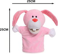 Animal Hand Puppets for Kids - New Pink Rabbit - image 4