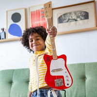 Loog Mini red 3-string electric guitar for kids with built-in amp - view 21
