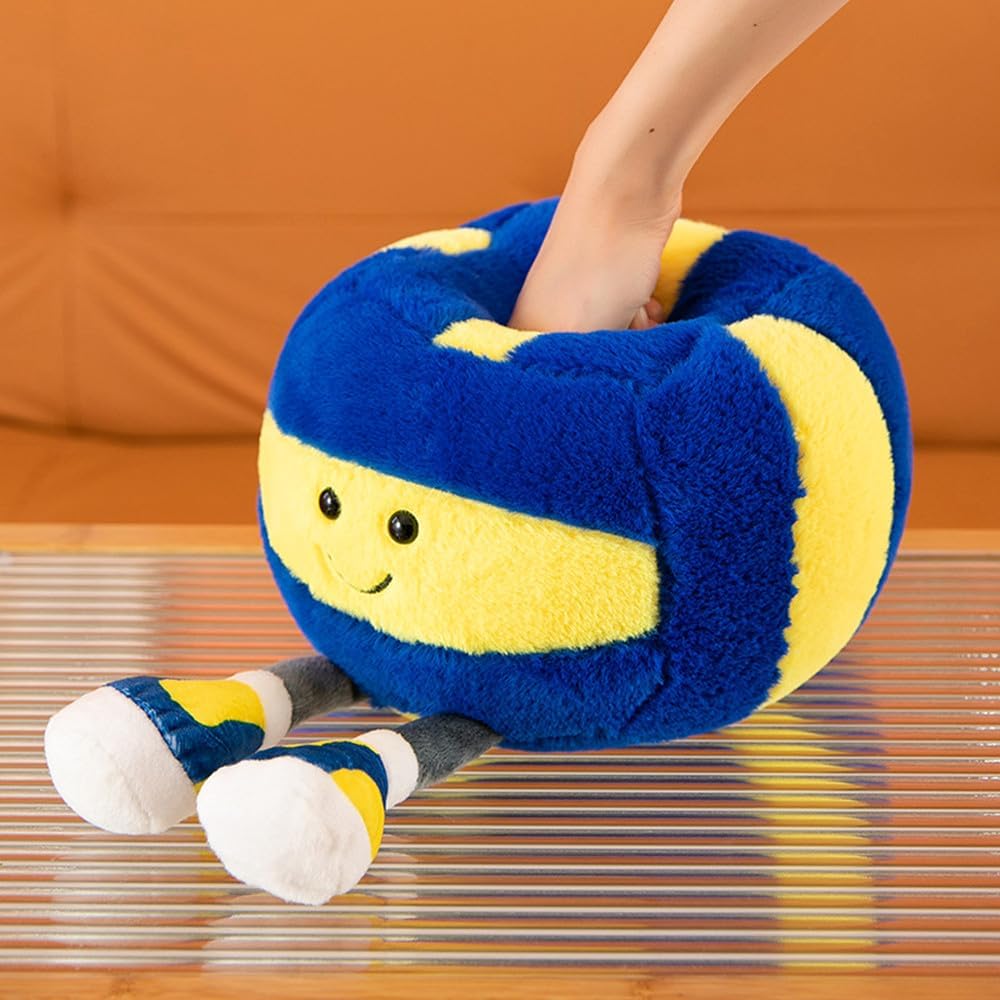 Xiyuan 12 inch rugby plush toy with smiling face and feet - view 13