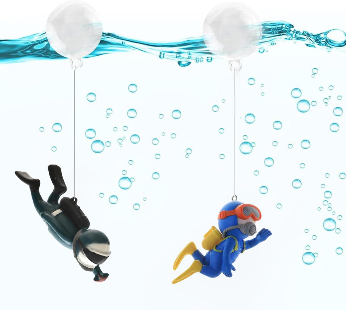 2-Pack Floating Little Diver - Blue&blackish Green - image 4