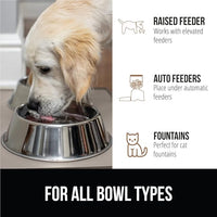 GORILLA GRIP 100% Waterproof Raised Edge BPA Free Silicone Pet Feeding Mat, Dog Cat Food Mats Contain Spills Protects Floors, Placemats for Cats and Dogs Water Bowl, Pets Accessories 28x18 Beige