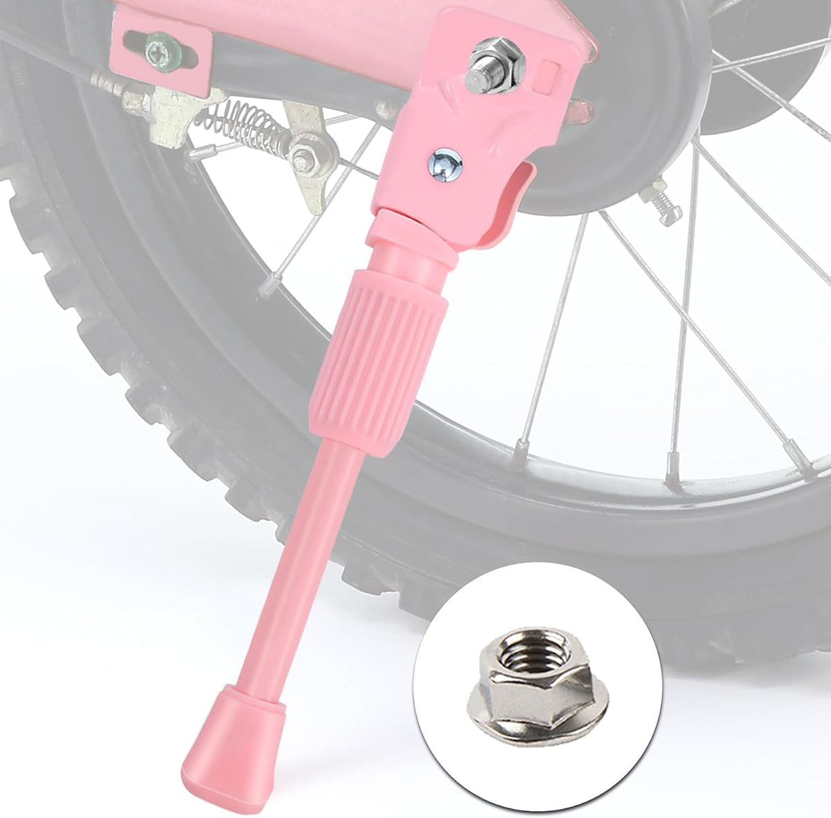 Kids Bike Kickstand Fits 12 14 16 18 20 Inch Bicycles - Pink / For 16 inch wheel