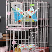 Large Caliber Guinea Pig & Rat Tunnel Hideout & Hammock, Corner Hideout Toy for Guinea Pig, Ferret, Hedgehog & Piggy to Hide and Shuttle (3. Tunnel-Watermelon)