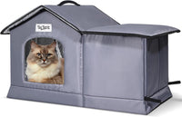 Tailtastic Weather Outdoor Cat House - GREY / L
