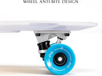 KMX Classic Retro Mini Cruiser Skateboard 22" & 27" for Boys Girls - White Retro / 27" - image 2