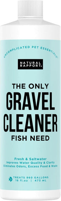 Natural Rapport Aquarium Gravel Cleaner, No-Vacuum Waste Reducer - 16 Fl Oz (Pack of 1)