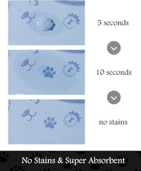 Pet Feeding Mat-Absorbent Dog Mat for Food and Water Bowl-No Stains Quick Dry Water Dispenser Mat-Dog Accessories Pet Supplies-Bowl for Messy Drinkers（PAW,16"x24"