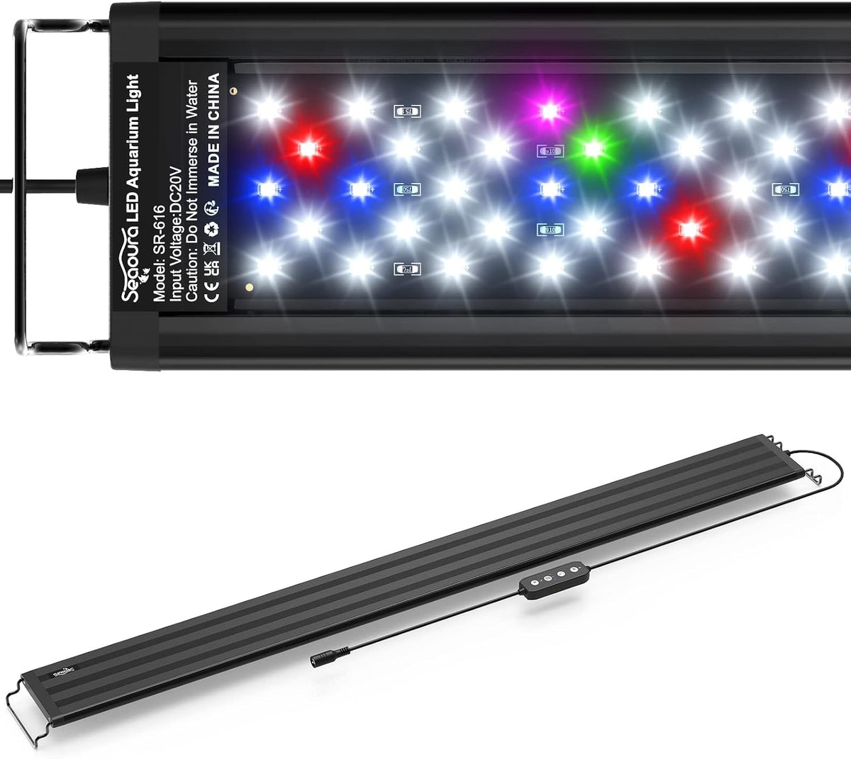 SEAOURA Led Aquarium Light for Plants-Full Spectrum Fish Tank Light - for 36-42 inch tank