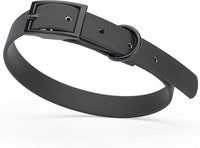 Dogline Biothane Waterproof Dog Collar Strong Coated Nylon Webbing with Black Hardware Odor- Proof for Easy Care Easy to Clean High Performance Fits Small Medium or Large Dogs, Cherry Red