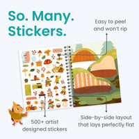 Cupkin Animal Habitats Sticker Book, 12 Coloring & Activity - Cozy Homes - image 3