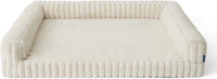 Bedsure ComfyFleece Memory Foam Orthopedic XL Dog Bed Washable 42" – Essentials for Dogs - Cream / 35.0"l X 25.0"w X 7"th - image 2