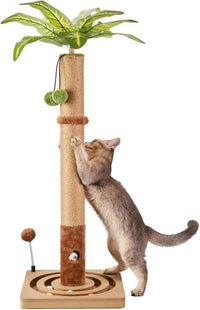 MECOOL 35in Tall Cat Scratching Post Sturdy and Premium Scratch Posts - 35 inches for Adult cats