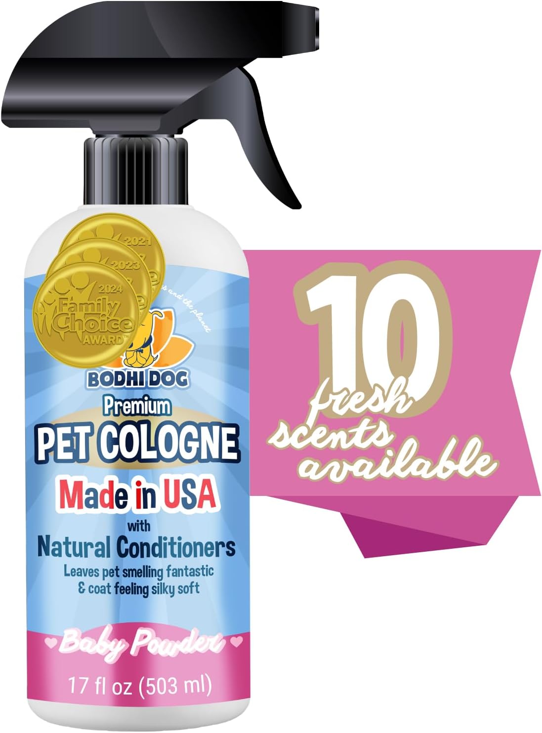 Bodhi Dog Premium Dog Cologne - 17 Fl Oz (Pack of 1) / Baby Powder