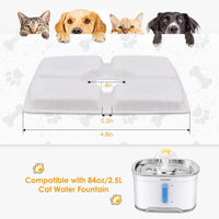 Pet Fountain Filter Set, 3 Triple Filtration System Replacement Cat Water Fountain Filters - 8 Filters - image 2