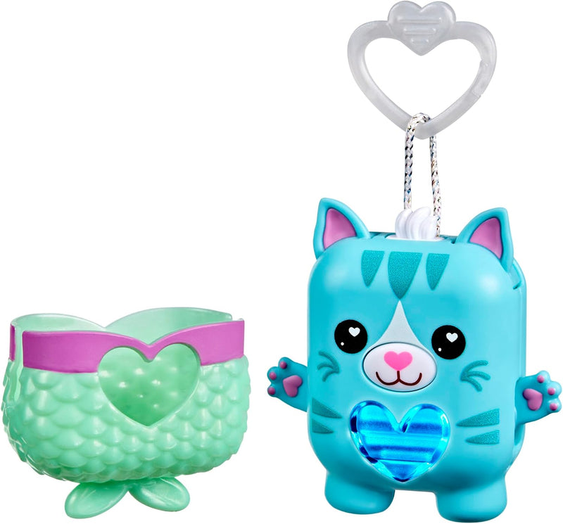 Nano-MALS Pawtricia the blue kitty electronic pet with mermaid tail outfit and keychain