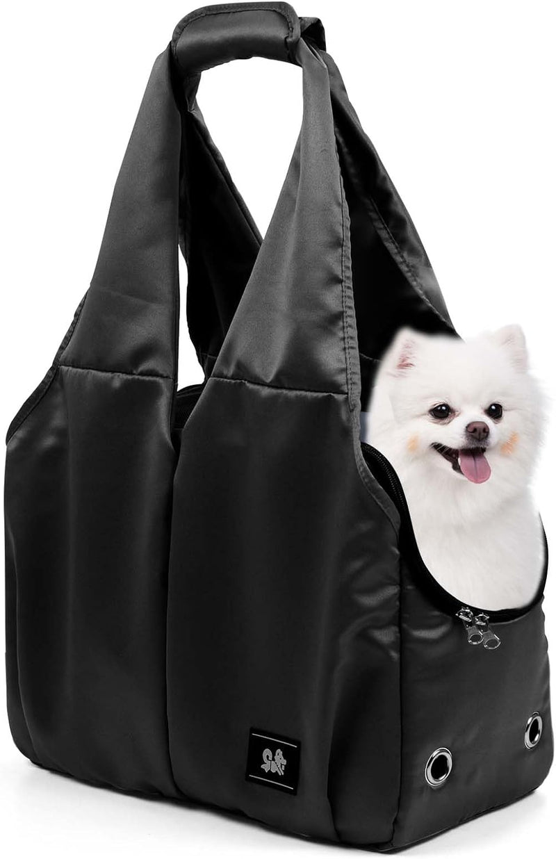 Dog Purse Carrier for Small Dogs, Cats, and Puppies - Black