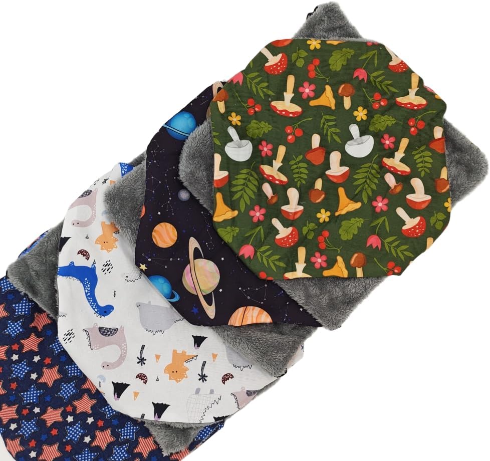 Straps are Adjustable Sugar Glider Pouch Hammock Bed Bedding - 2Tier Green Mushroom X2Pcs - image 3