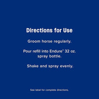 Farnam Endure Sweat-Resistant Fly Spray for Horses, Lasts Up to 14 Days, Protects Against Flies, Gnats, Mosquitoes, Ticks & Lice, 128 oz.