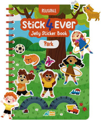 Stick4Ever Jelly Sticker Book, for Kids, Waterproof - Park