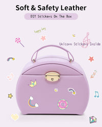 VLANDO 2 Layer Girls Musical Jewelry Box with Ballerina and Large - C.Purple - image 3