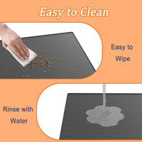 XXXXL Largest Pet Food Mat - Avocado Green / 31.8"L x 23.8"W - image 3