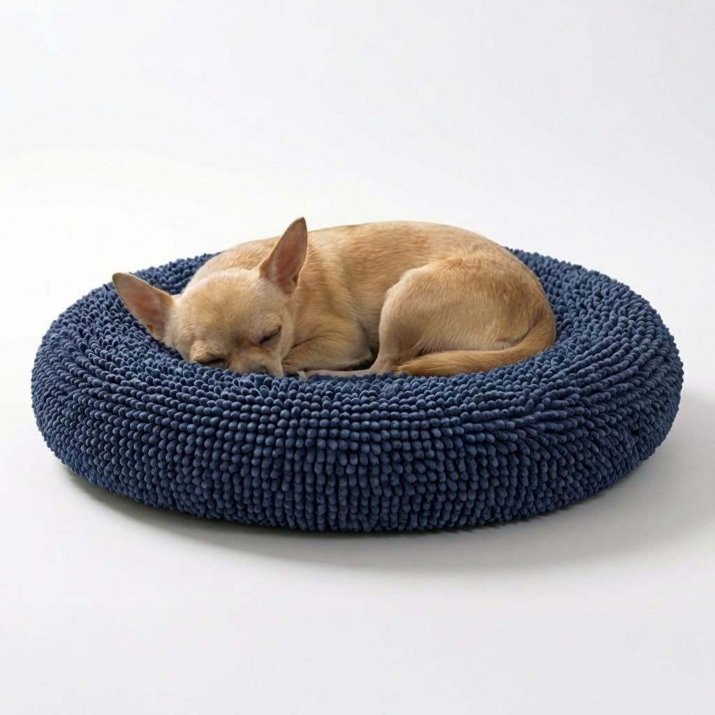 Muddy Mat Cloud K-9 Dog Beds for Small Dogs & Cats - Small (25''X25'') / Navy Blue