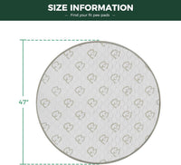 FXW Washable Pee Pads for Dogs, Super Absorbent - 47" Round / 1 Pack - image 2