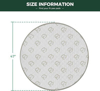 FXW Washable Pee Pads for Dogs, Puppy Pads with Super Absorbent, Specifically Designed for Whelping Box, 47" Round, Khaki, 2 Packs