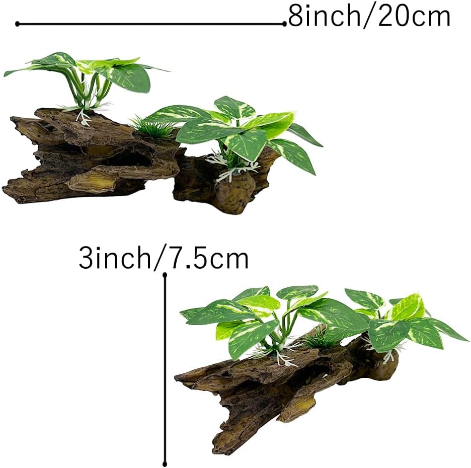 Fish Tank Decorations Aquarium Decor Ornaments Betta Silk Leaf pad - Type-b - image 4