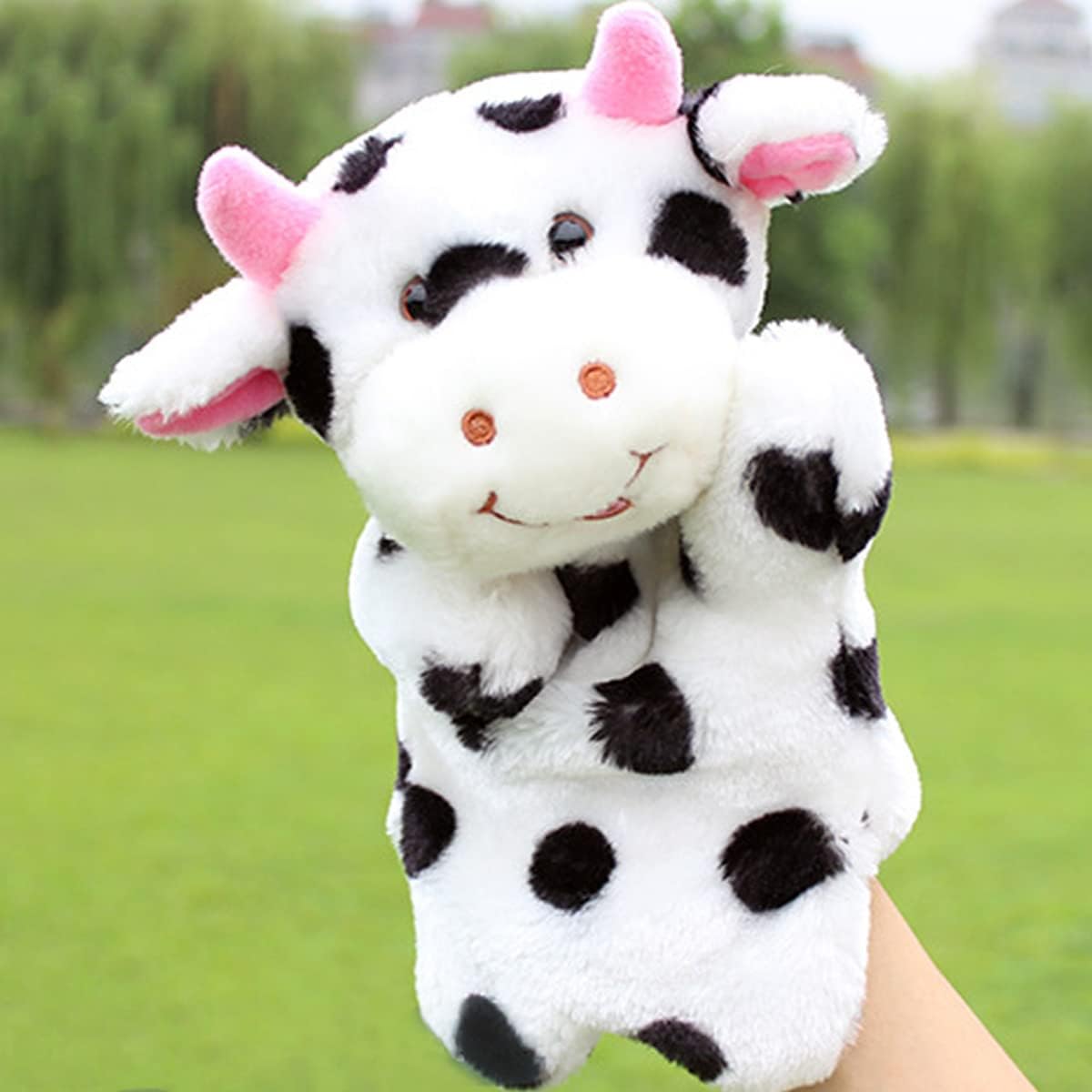 RIY plush rabbit farm animal hand puppet for storytelling and pretend play - view 26