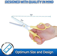 PET MAGASIN Dog Grooming Scissors Straight Thinning Yellow Stainless Steel Professional Grooming Shears for Dogs and Pets
