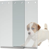 2-Pack Extra Large Transparent Dog Door Replacement Flaps Size 9 3/4" - 9.75"x 17"