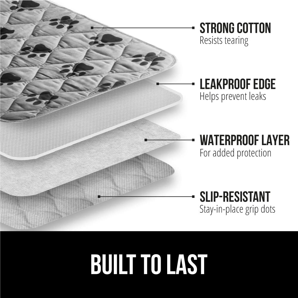 GORILLA GRIP Washable Puppy Pads, Slip Resistant Dog Crate Mat - 18" X 12" - image 2