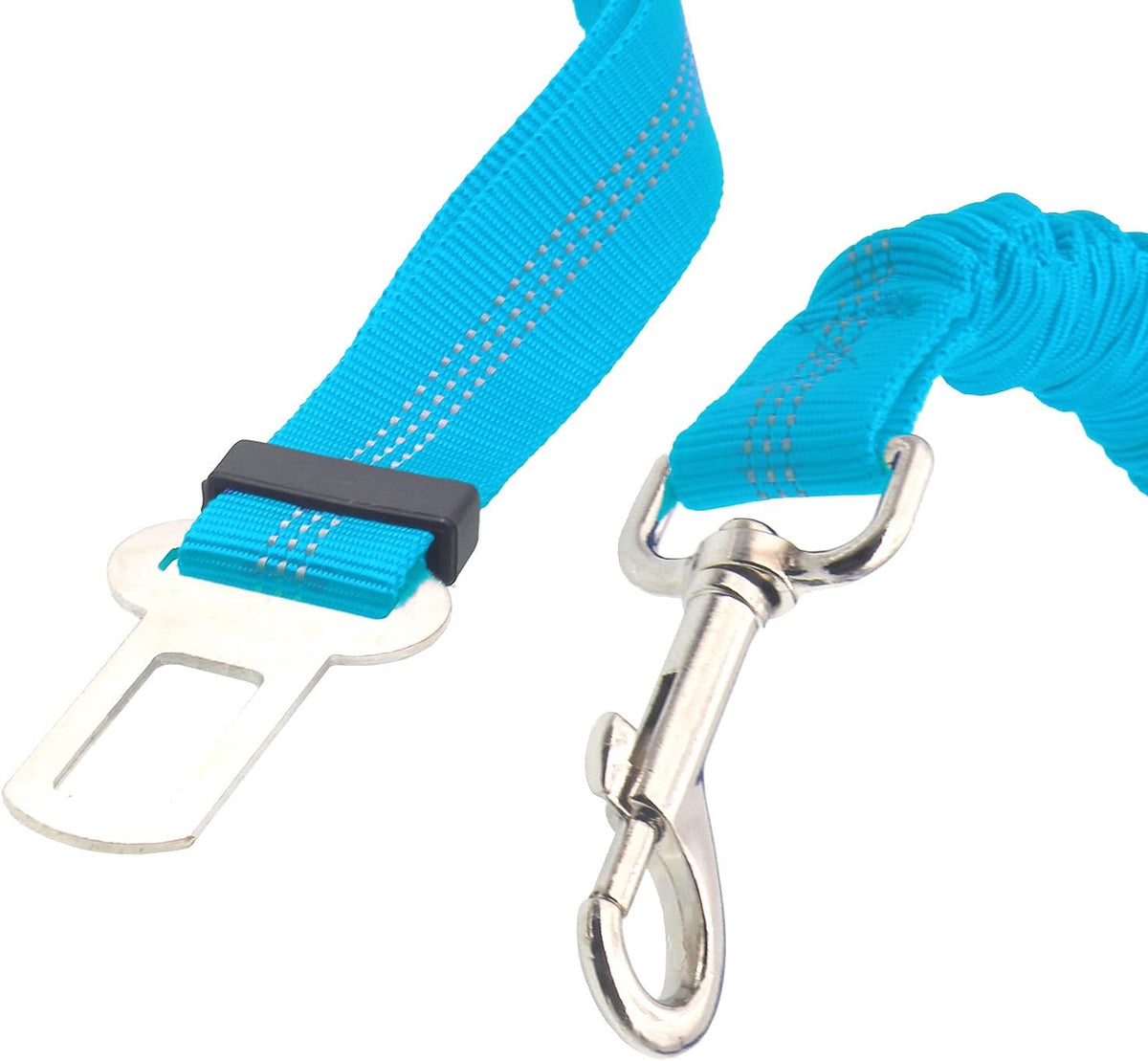 2 Dog Car Harness Seatbelt Seat Belt Leash Travel Accessories Bungee - Sky Blue / 2 Packs - image 2
