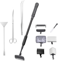 4IN1 Aquarium Cleaning Tools Long Handle Algae Scraper – Essentials for Fish - 9IN1 / 20~36In