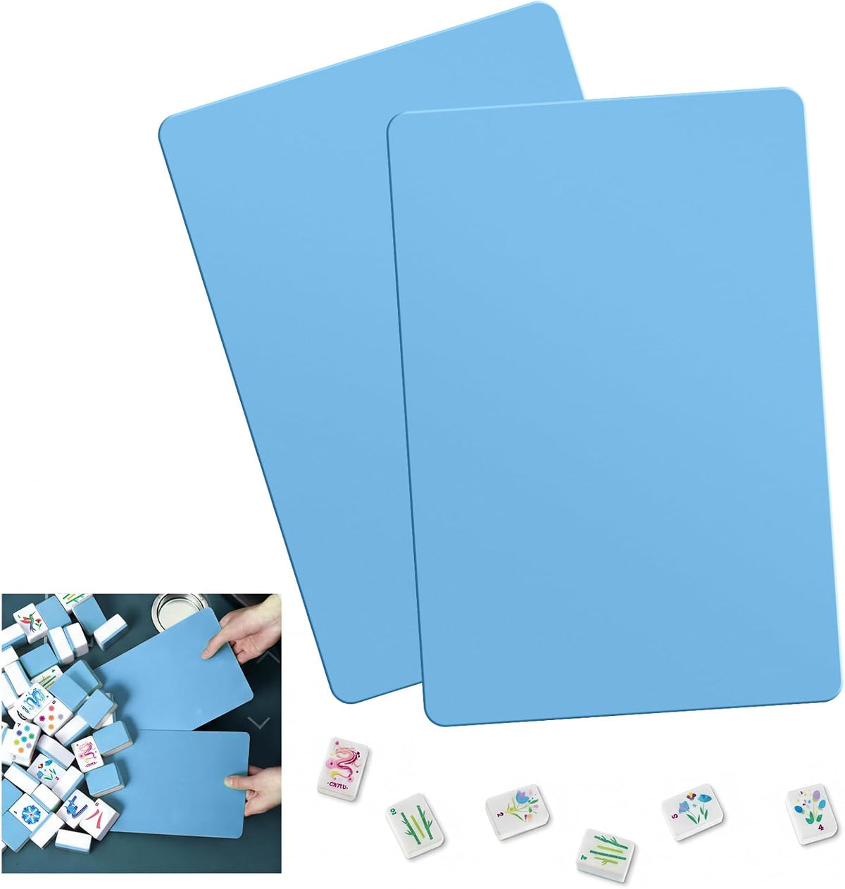Seenelling 2026 Mahjong Tile Mixer Shuffler for Mixing - 2 / Light Blue