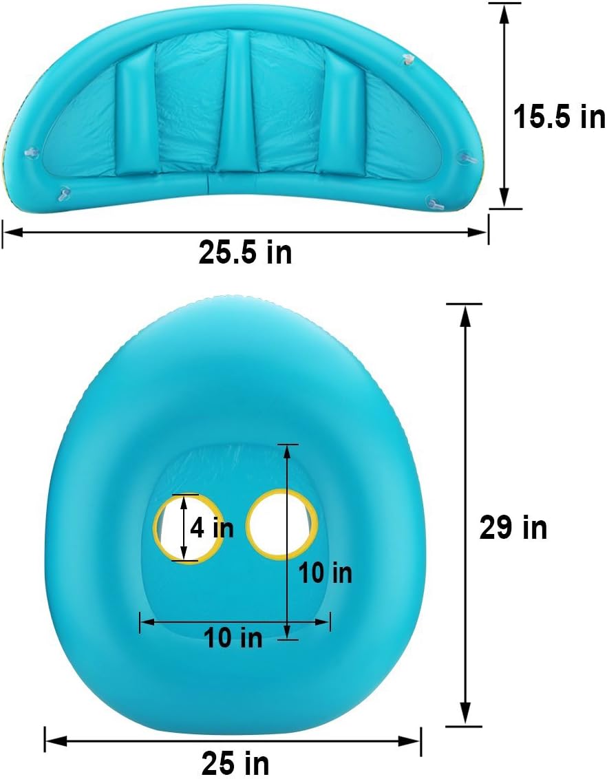 Inflatable Baby Swimming Pool Floats with Removable Sun Protection - image 3