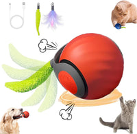 2Packs Speedy 2.0 Tail Cat Toys for Bored Indoor Adult Cats - Orange