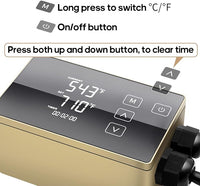Digital LCD Temperature Controller, User-Friendly Operation, Gloden, 110V, HTHC04G-US-PID