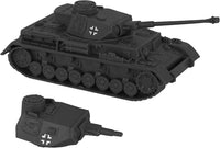 BMC Classic Toy Soldiers WW2 German Panzer IV tank in charcoal gray plastic - view 3