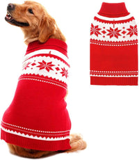 Dog Sweater - Winter Coat Apparel Clothes with Colorful Stripes for Cold Weather – Essentials for Dogs - X-Large / Single Red