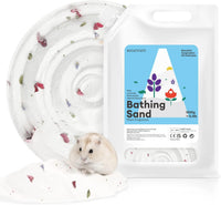 BUCATSTATE Hamster Bath Sand with Pour Spout - 3.3LB / White Sand
